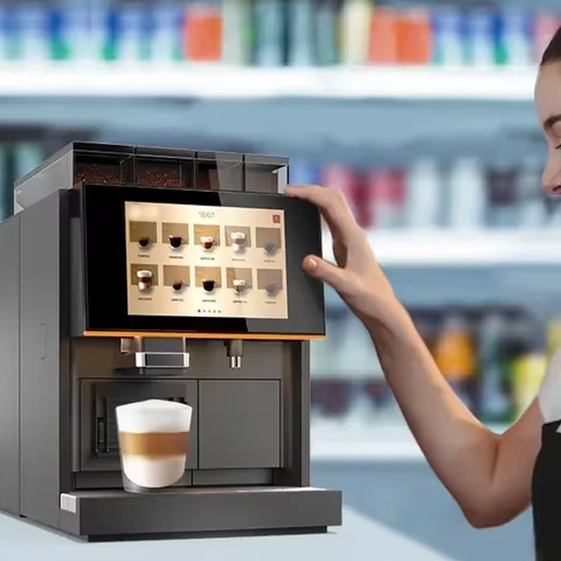 Professional Coffee Machinekaffeemaschine Vollautomat Touch Screen Fully Automatic Bean to Cup 19Bar Fast Heat up Electric Espre