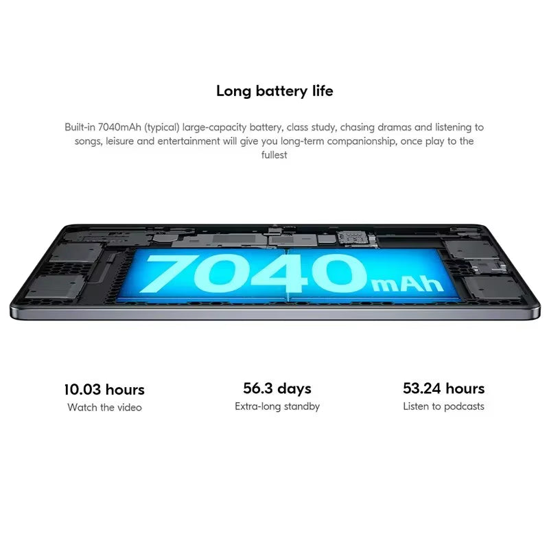 Global ROM Xiaoxin Pad 2024 Tablet 8GB 128GB Pads Qualcomm Snapdragon 685 Octa Core 11" WIFI 8MP Cam7040Mah 20W Charger