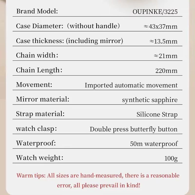 3225 Women'S Watch Luxury Brand All Diamond Automatic Mechanical Watch Classic Silicone Waterproof Elegant Women'S Watch
