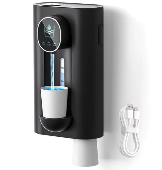 Mouthwash Dispenser for Bathroom, 18.26 Oz (540Ml) Touchless Auto Mouth Wash Dispenser with Magnetic Cups